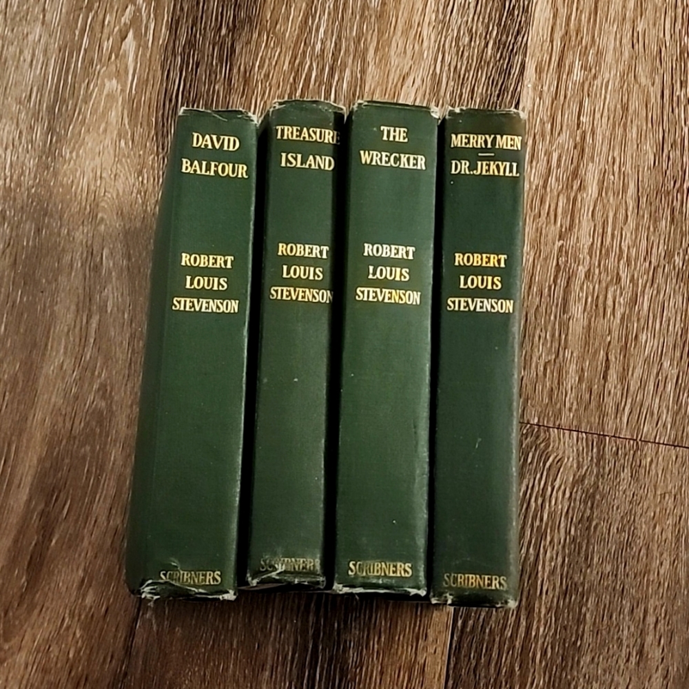 🔵 2 For $100 🔵 1912 Robert Luis Stevenson Illustrated 4pc Collection.